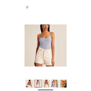 Abercrombie and Fitch orange twist back bodysuit